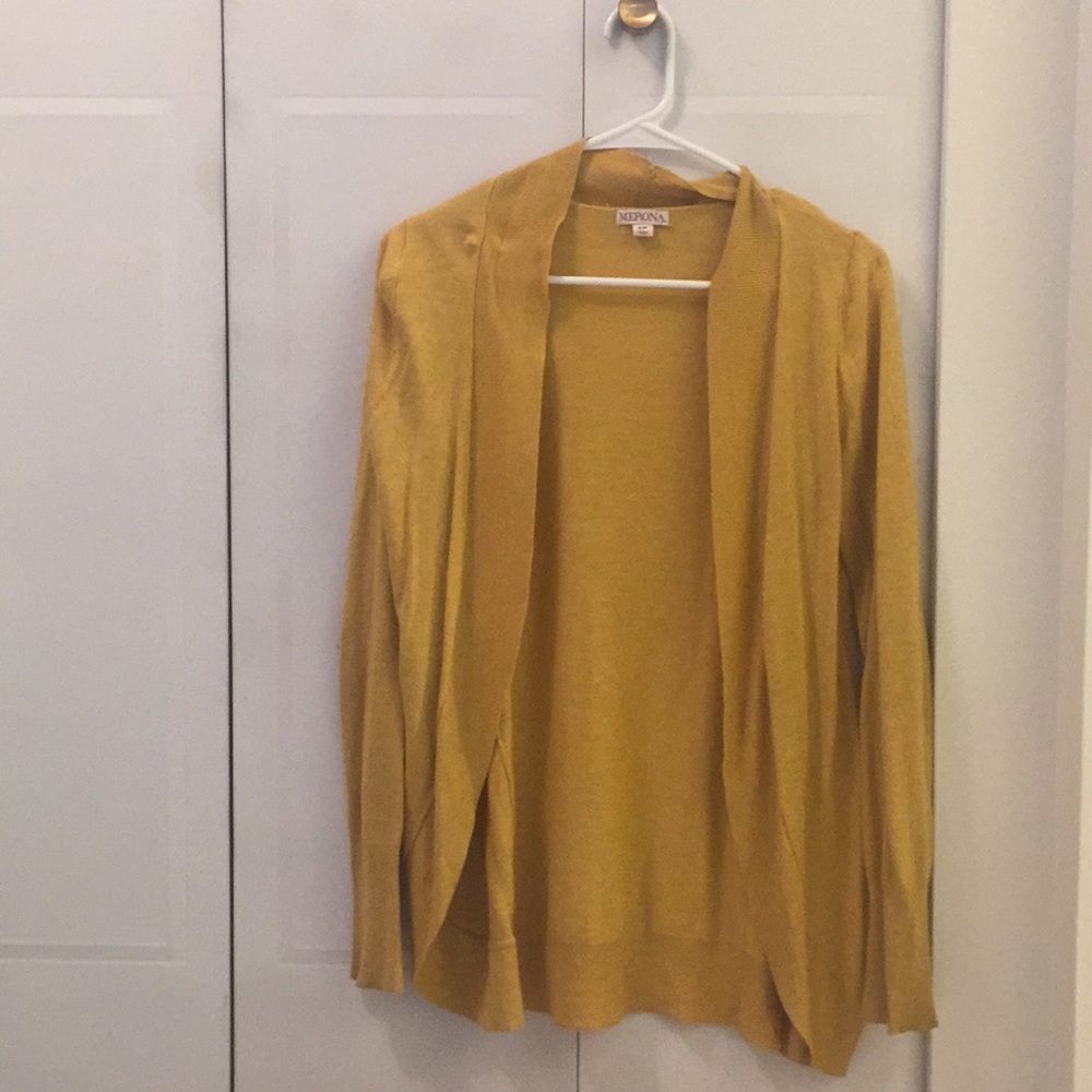 Yellow, Merona, cardigan